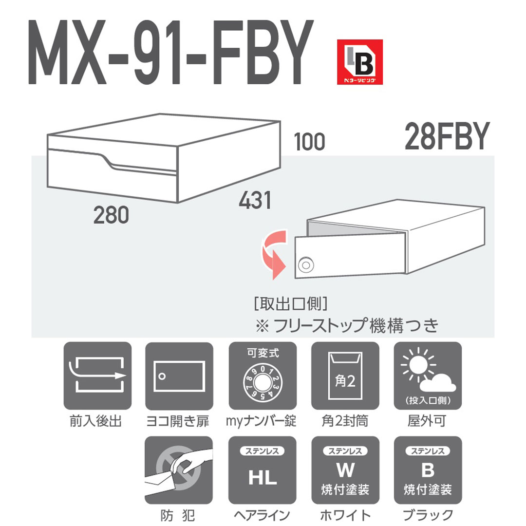 MX-91-28FBY の特長