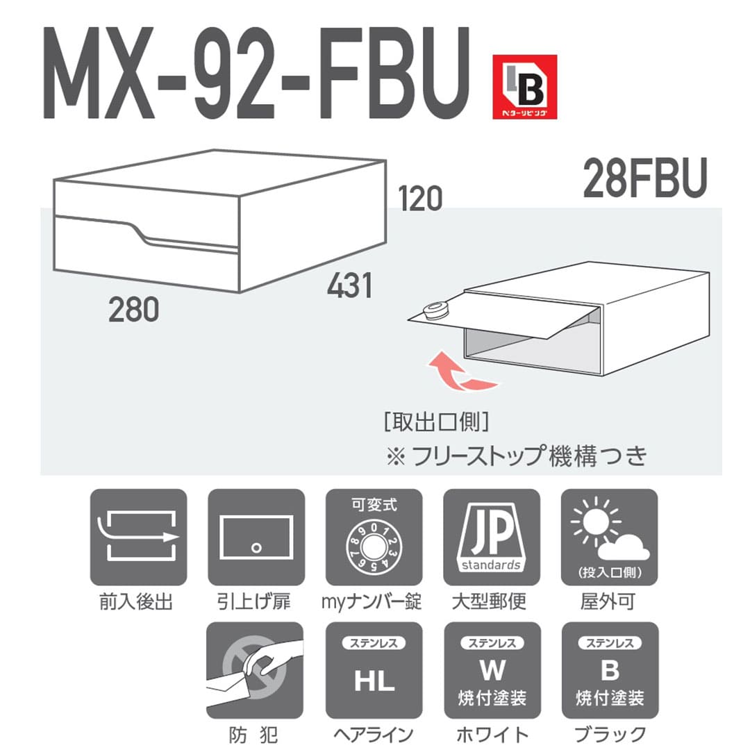 MX-92-28FBU の特長