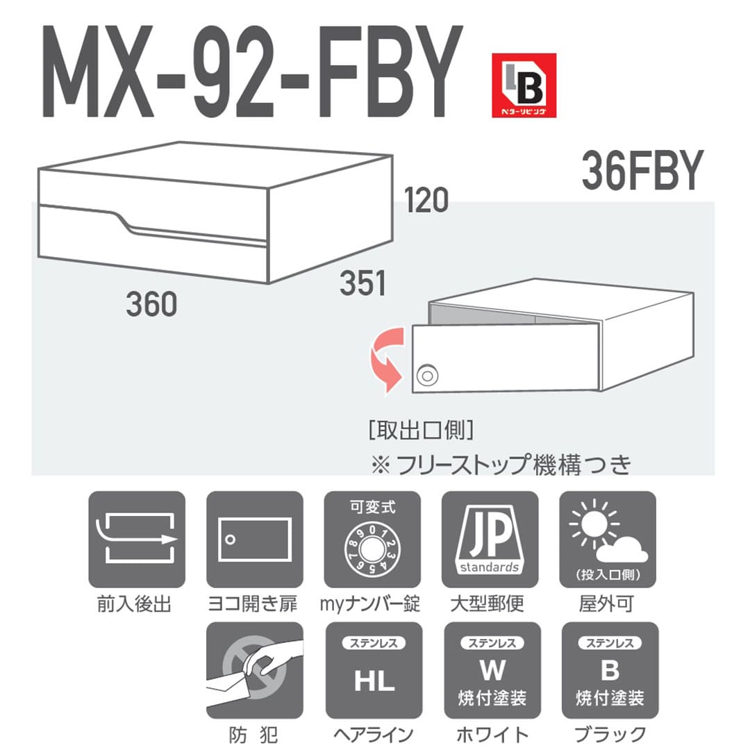 MX-92-36FBY の特長