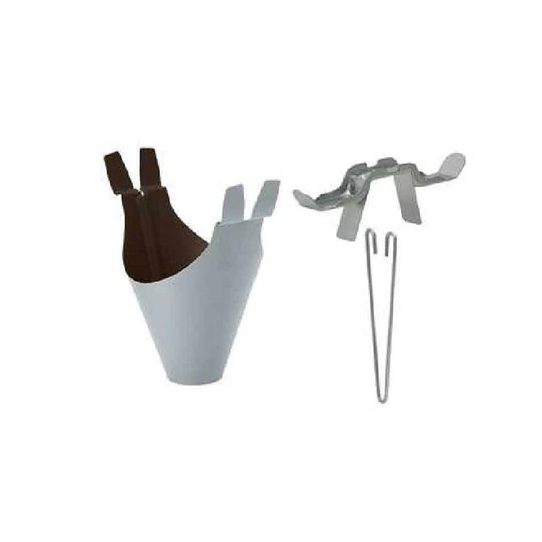 【条件あり送料無料】クサリトイ(ensui)用スタンダード半丸105集水器 シルバー タニタ 雨どい GGF-44439