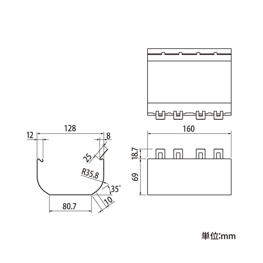 【条件あり送料無料】ユキノキ・すとっ葉゜ー U6号 軒継手 シルバー【ケース販売】10本入 雨どい タニタハウジングウェア GGF-61209