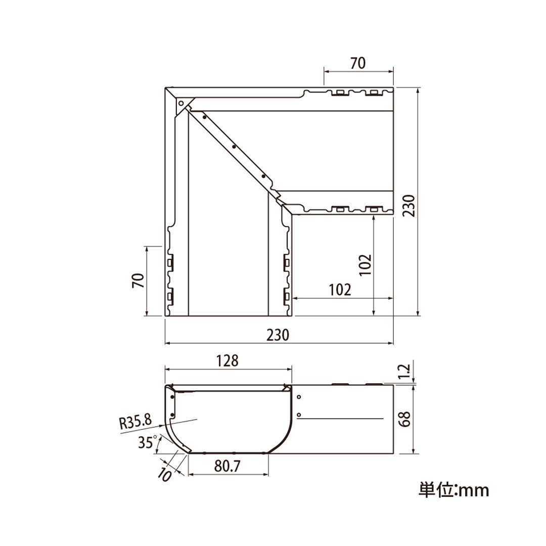 【条件あり送料無料】ユキノキ・すとっ葉゜ー U6号 曲り 90° ガンメタ【ケース販売】6本入 雨どい タニタハウジングウェア GGF-60928