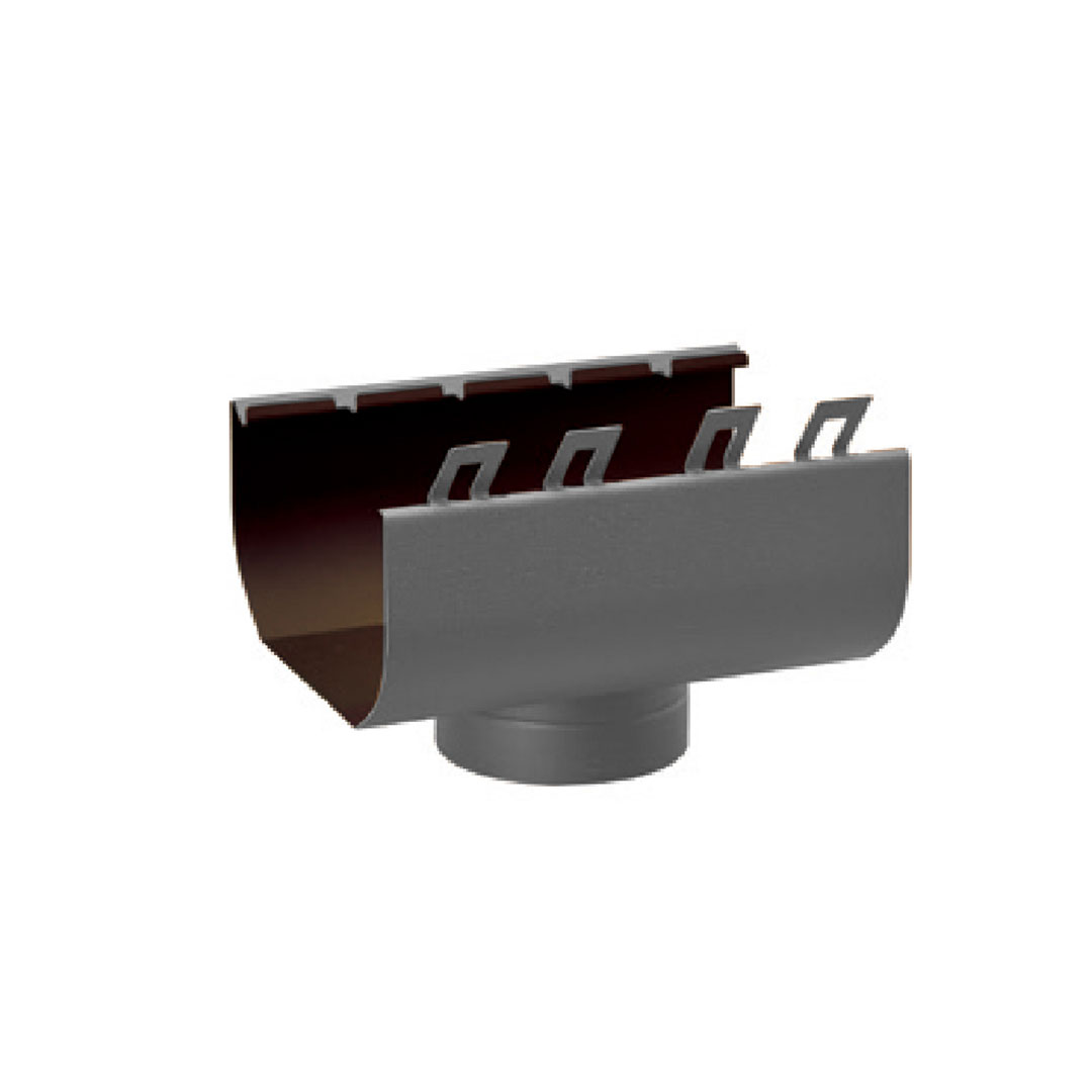 【条件あり送料無料】ユキノキ・すとっ葉゜ー U6号 T形ドレン 丸落し・75Φ系列 ガンメタ 【ケース販売】6本入 雨どい タニタハウジングウェア GGF-31358