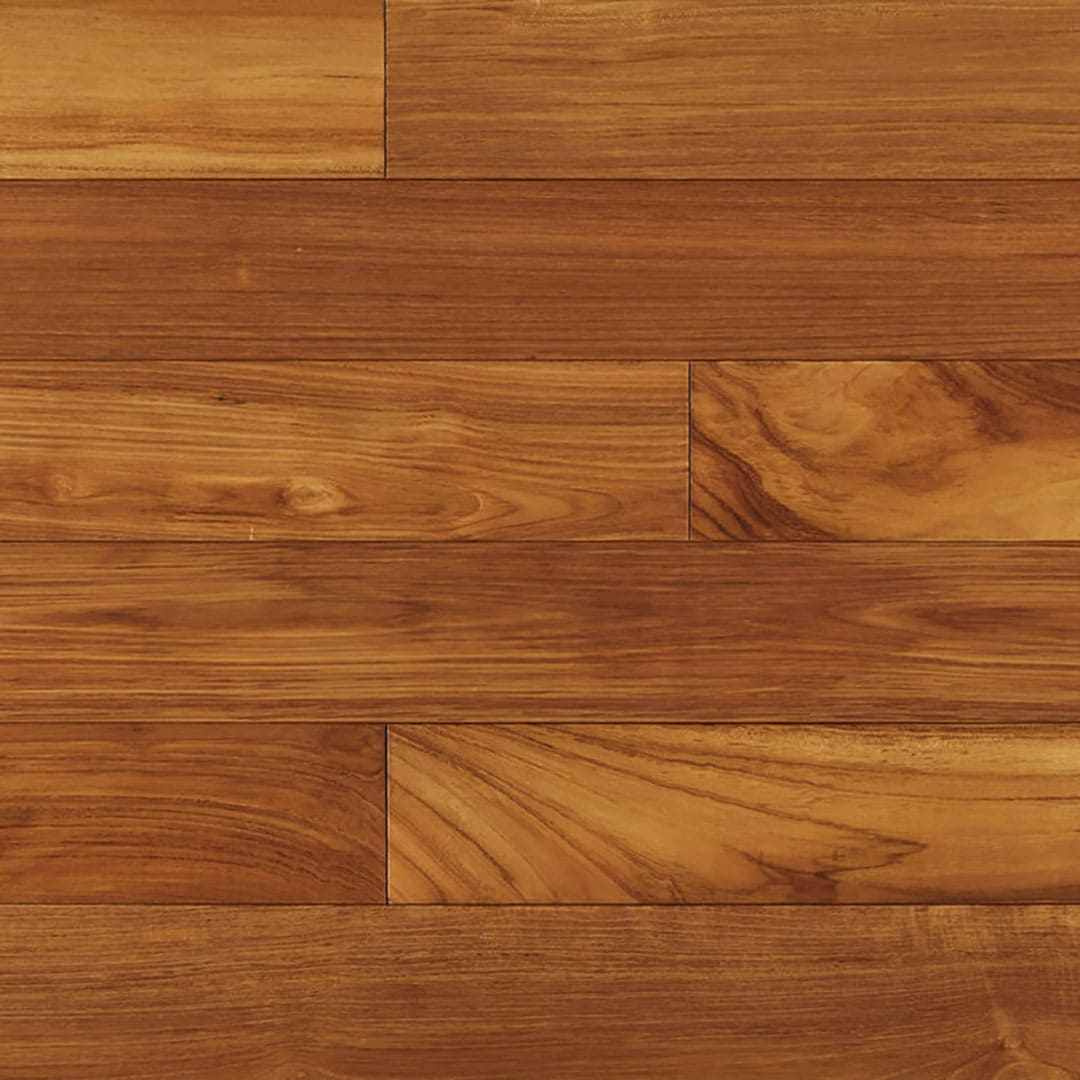 無垢 幅広フローリング チーク SR120/C クリアコート塗装　15mm厚【ケース販売】1.512㎡入 東京工営