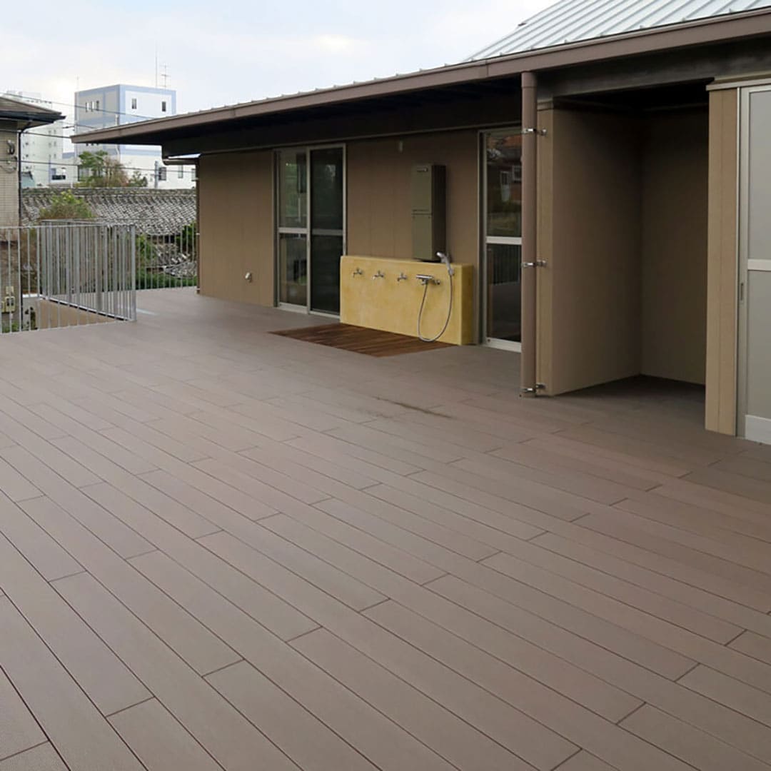 バイタルデッキ R25ブラウン 　25mm厚【ケース販売】0.870㎡入 人工再生木 ウッドデッキ 東京工営