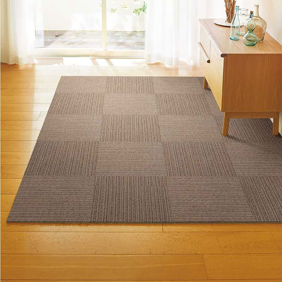 ニューピタコ ブラウン NP404【ケース販売】12枚入 タイルカーペット 裏面吸着タイプ 東リ【法人送料無料】