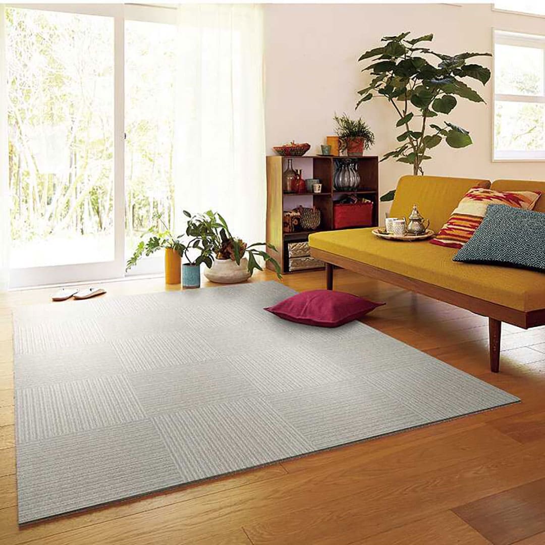 ニューピタコ ライトグレー NP405【ケース販売】12枚入 タイルカーペット 裏面吸着タイプ 東リ【法人送料無料】