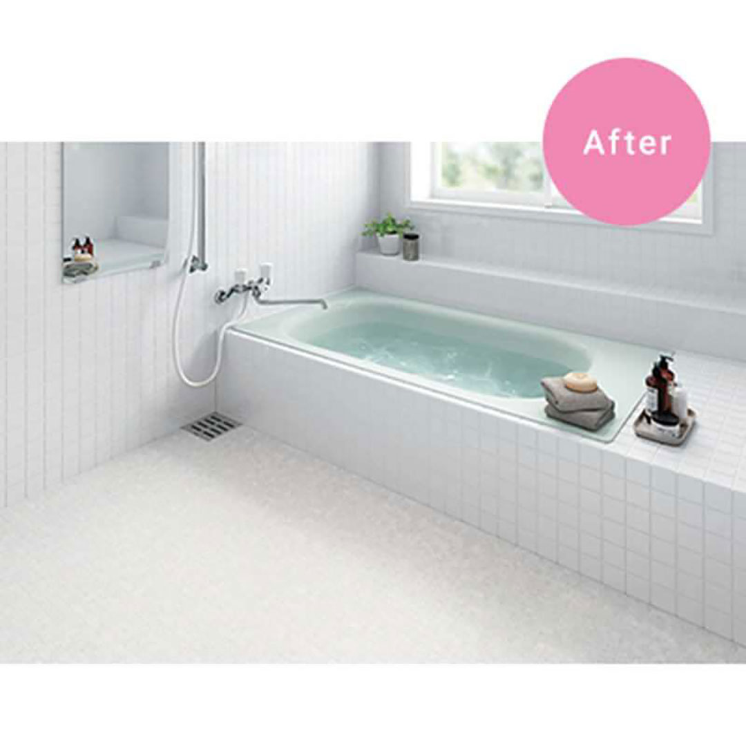 バスナフローレ アイボリー BNF1101 浴室用ビニル床シート 簡単リフォーム 東リ【法人送料無料】