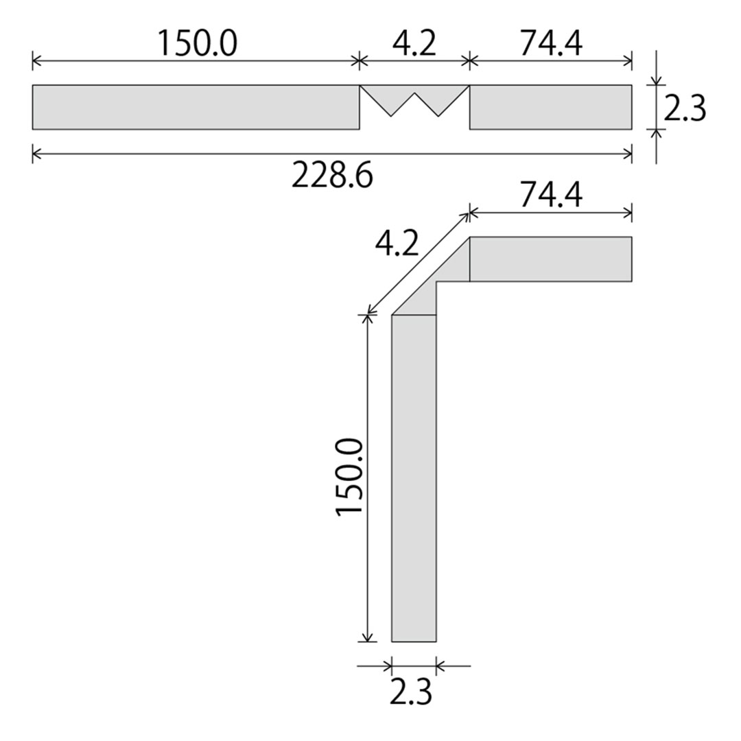 ホーム框 HMK104 228.6×1390×2.3（mm）東リ【法人送料無料】