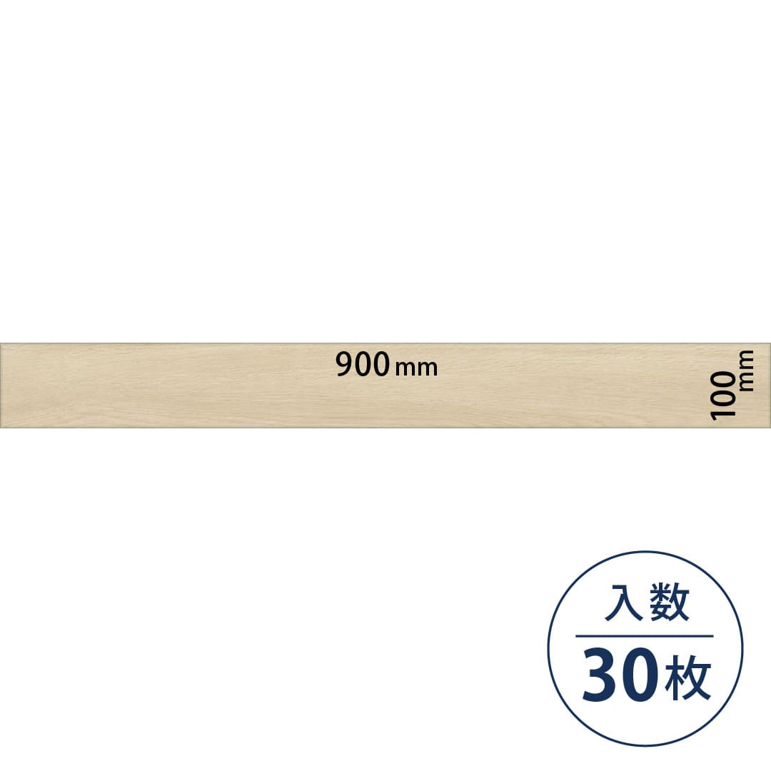 ロイヤルウッド ビニル床タイル PWT4268（100mm×900mm）【ケース販売】30枚 東リ