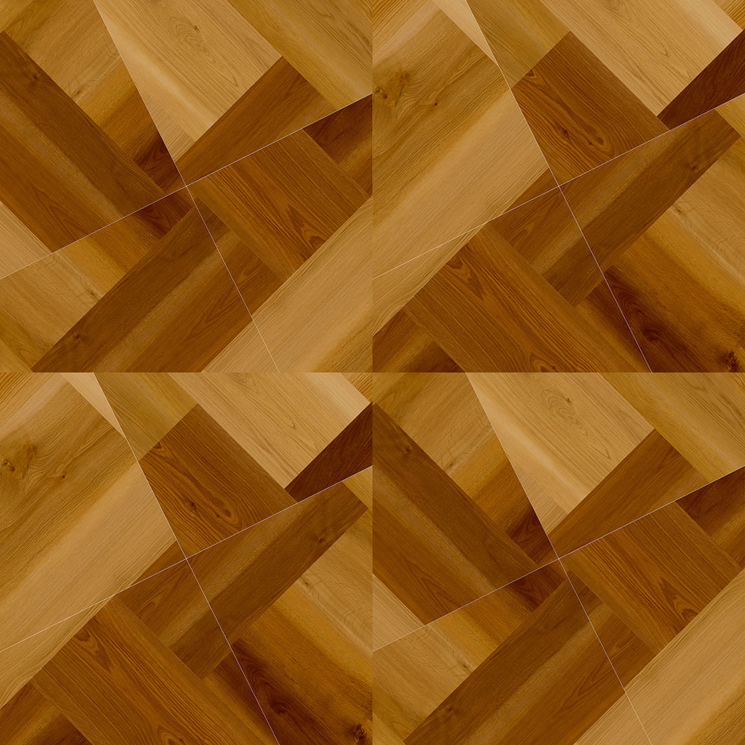 ロイヤルウッド ビニル床タイル PWT4226 不等辺四角形（675mm+503mm+503mm+225mm）【ケース販売】16枚 東リ