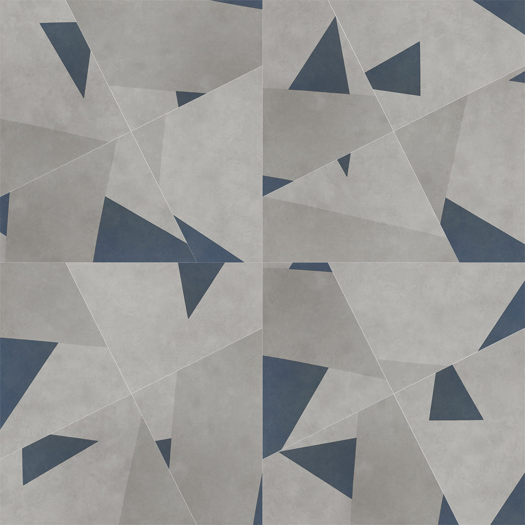 ロイヤルストーン ビニル床タイル PST4049 不等辺四角形（675mm+503mm+503mm+225mm）【ケース販売】16枚 東リ