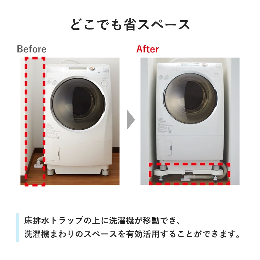 イージーキャスター 洗濯機置台 洗濯機用キャスター EC760 テクノテック