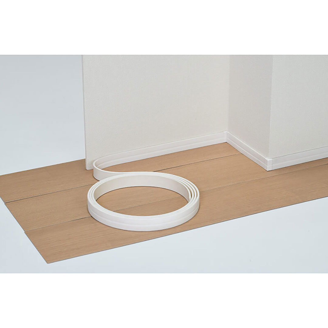 巾木Sプラス SSH60LG【ケース販売】2巻 高さ60mm ライトグレー ソフト巾木 簡単施工 巻物 東都積水