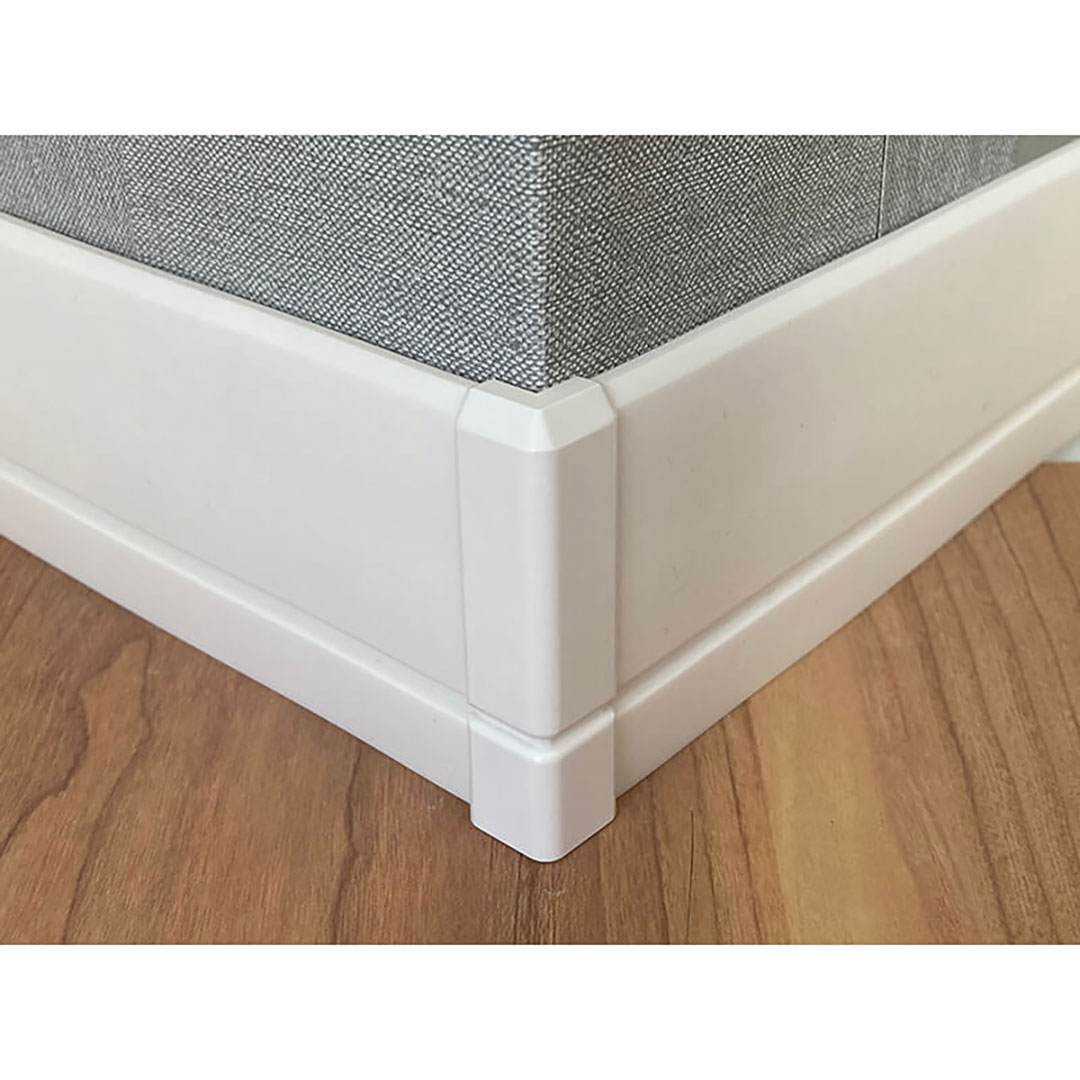 出隅 H60 巾木Sプラス専用 高さ60mm用 ホワイト ソフト巾木 簡易施工 東都積水