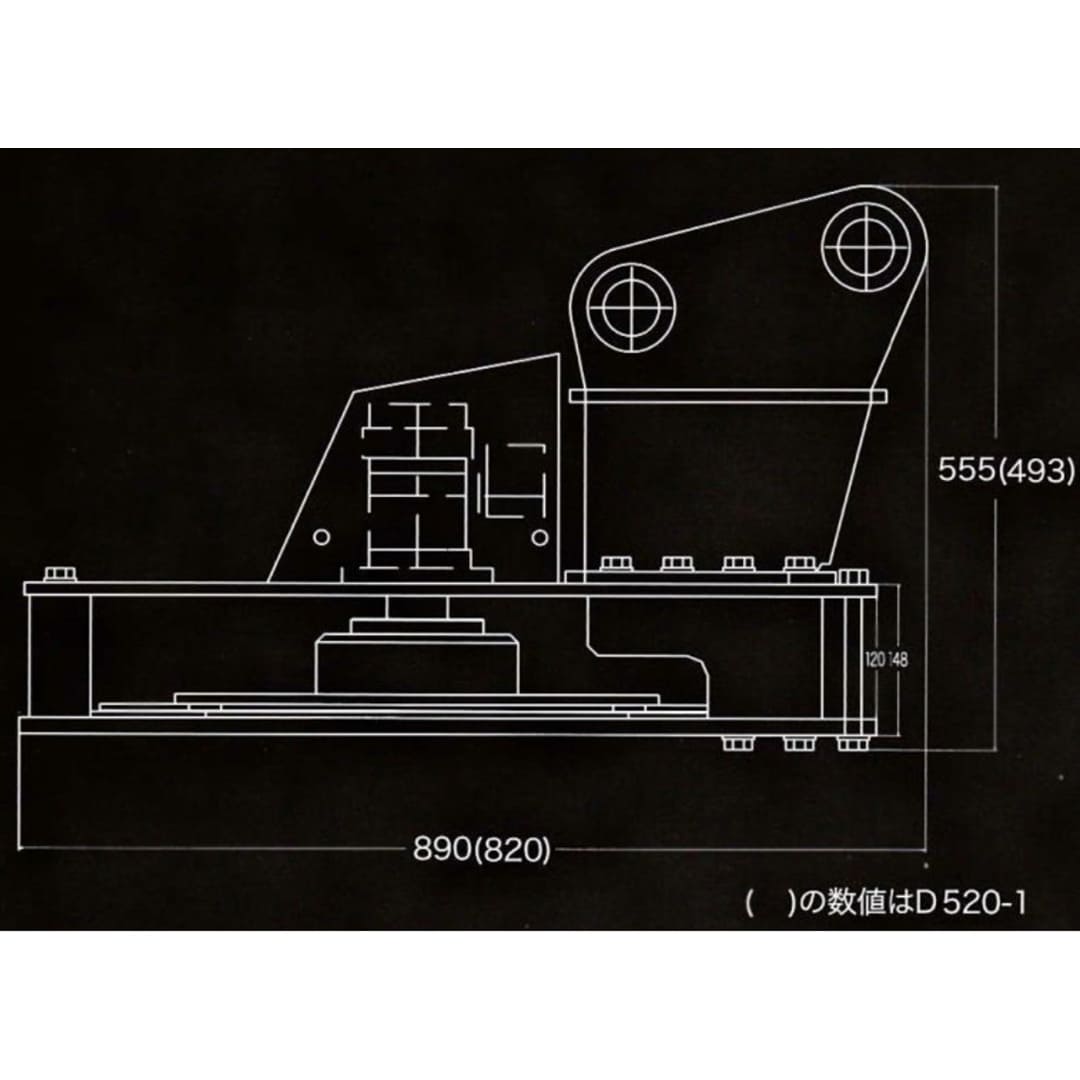 TOSA ULTRA CUTTER 油圧ショベル装着式草刈剪定機 D520-1 石禮工業