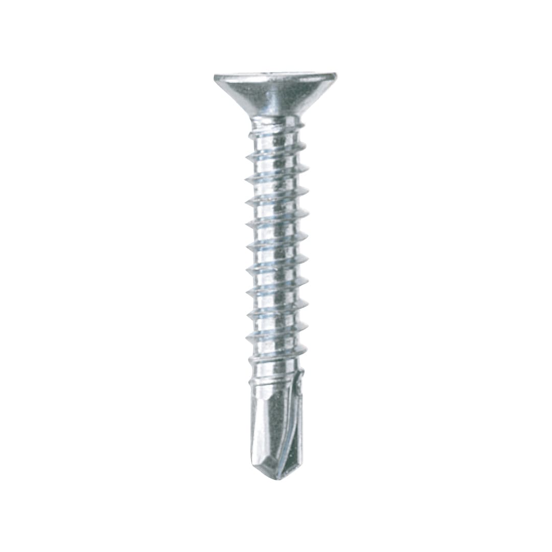 セルフドリルビス ダンバ ユニクロ サラ 4×13mm 694130F 座ぐり付き金物＋鉄骨ビス【小箱：1000本入】若井産業 WAKAI