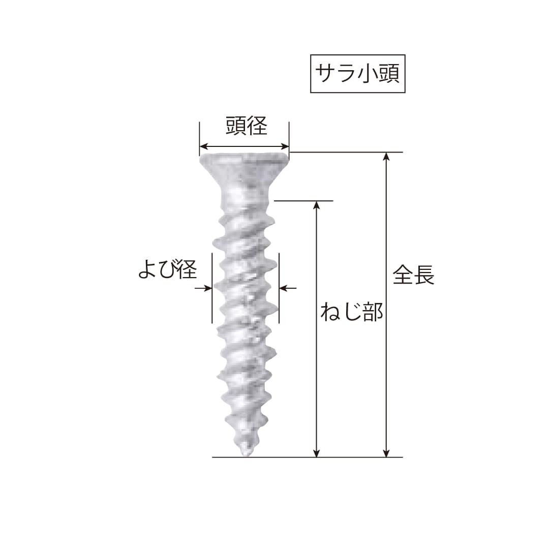 アンカービス ビスピタ サラ コアタマ 4×20mm BS4206【セット販売】180本入 若井産業 WAKAI