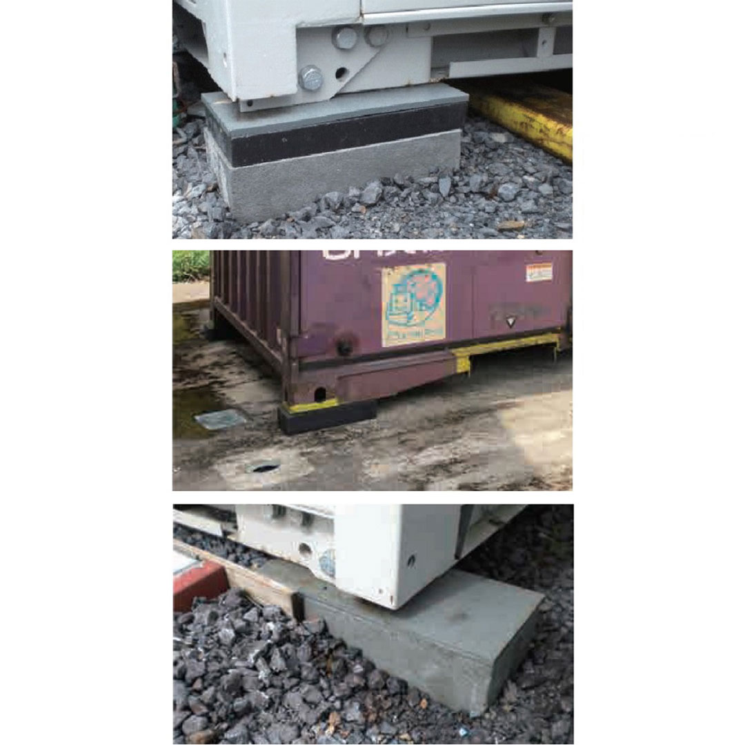 プラスチック製 ブロック HB-300 【ケース販売】4個入 物置 束石 WPT ウッドプラスチック（法人限定）