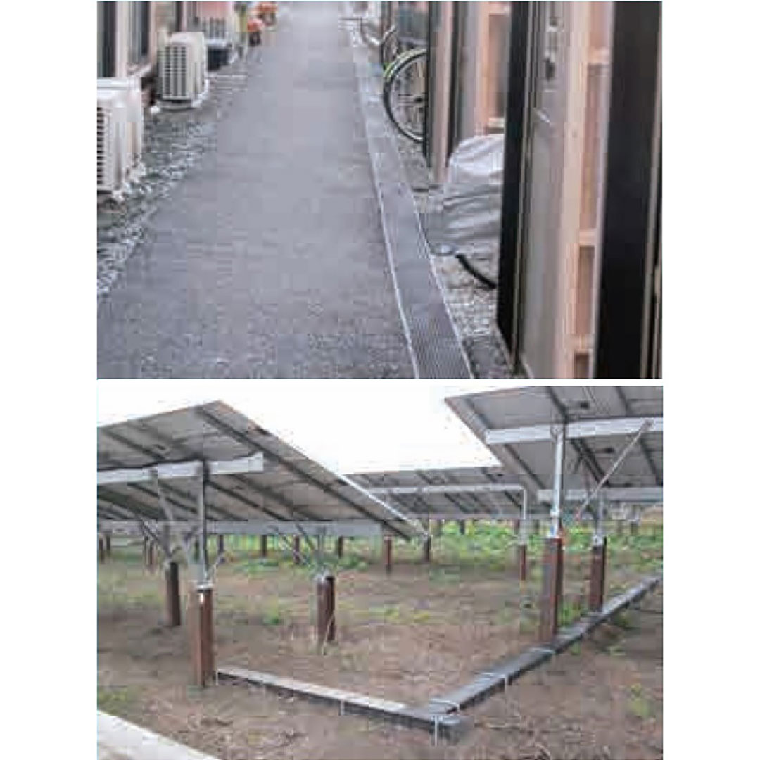 軽量プラスチック製 U字溝 1m U150【ケース販売】5本入 排水溝 排水路 WPT ウッドプラスチック（法人限定）