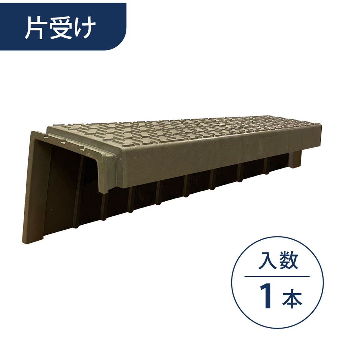 畦畔(あぜ)カバー 片受けタイプ 軽量プラスチック 畔板 あぜ 道保護材 WPT ウッドプラスチック（法人限定）