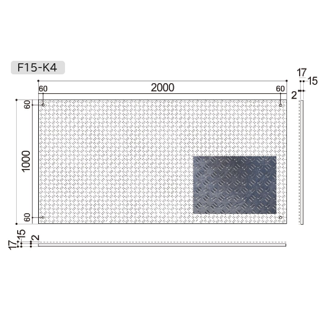 フィットくん 合成ゴムマット 厚み15mm 1×2 F15-K4 軽量 Wボードシリーズ ウッドプラスチックテクノロジ―