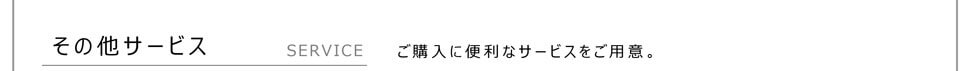 その他のサービス